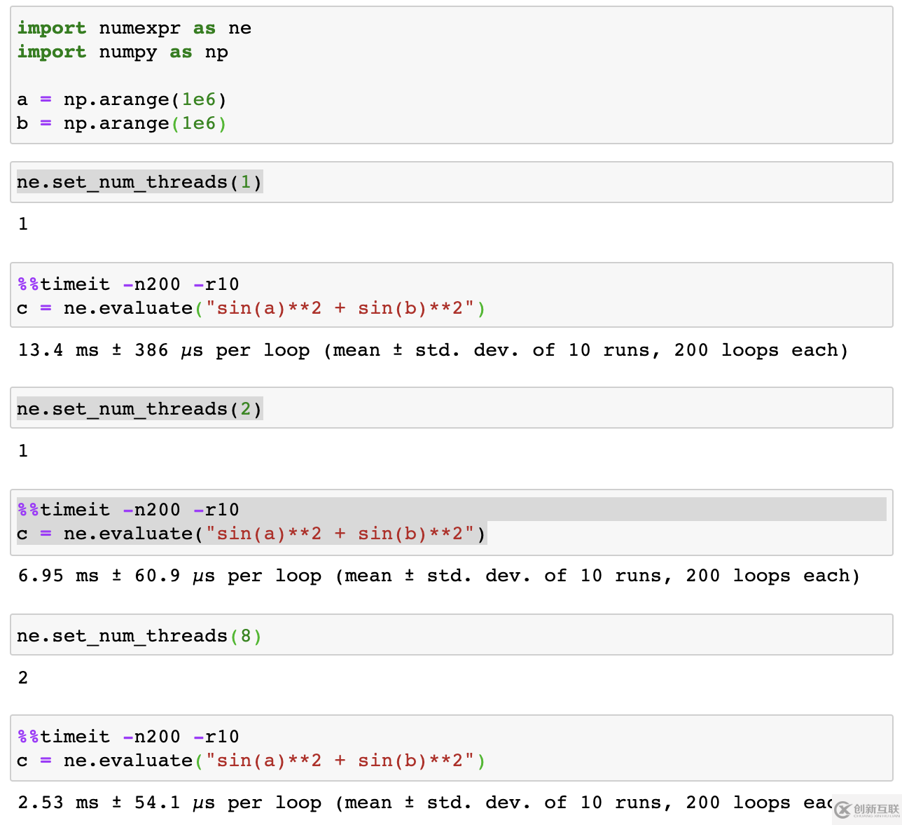 python numexpr怎么使用