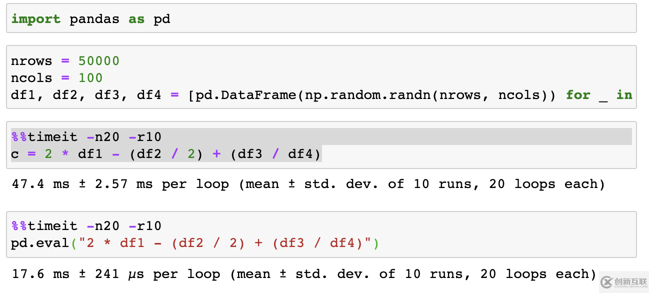 python numexpr怎么使用