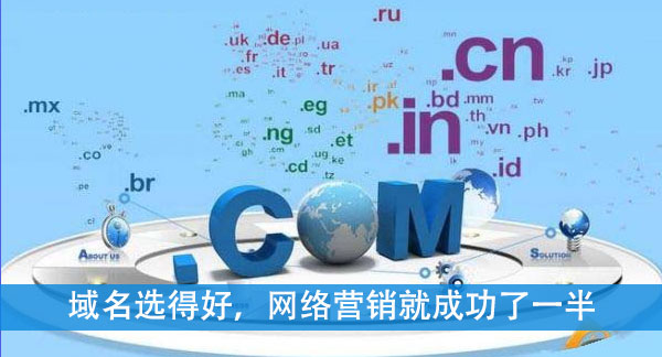 域名選得好，網(wǎng)絡(luò)營(yíng)銷就成功了一半