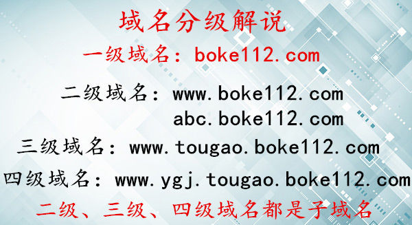 頂級(jí)域名、二級(jí)域名、子域名是什么意思?有什么區(qū)別?